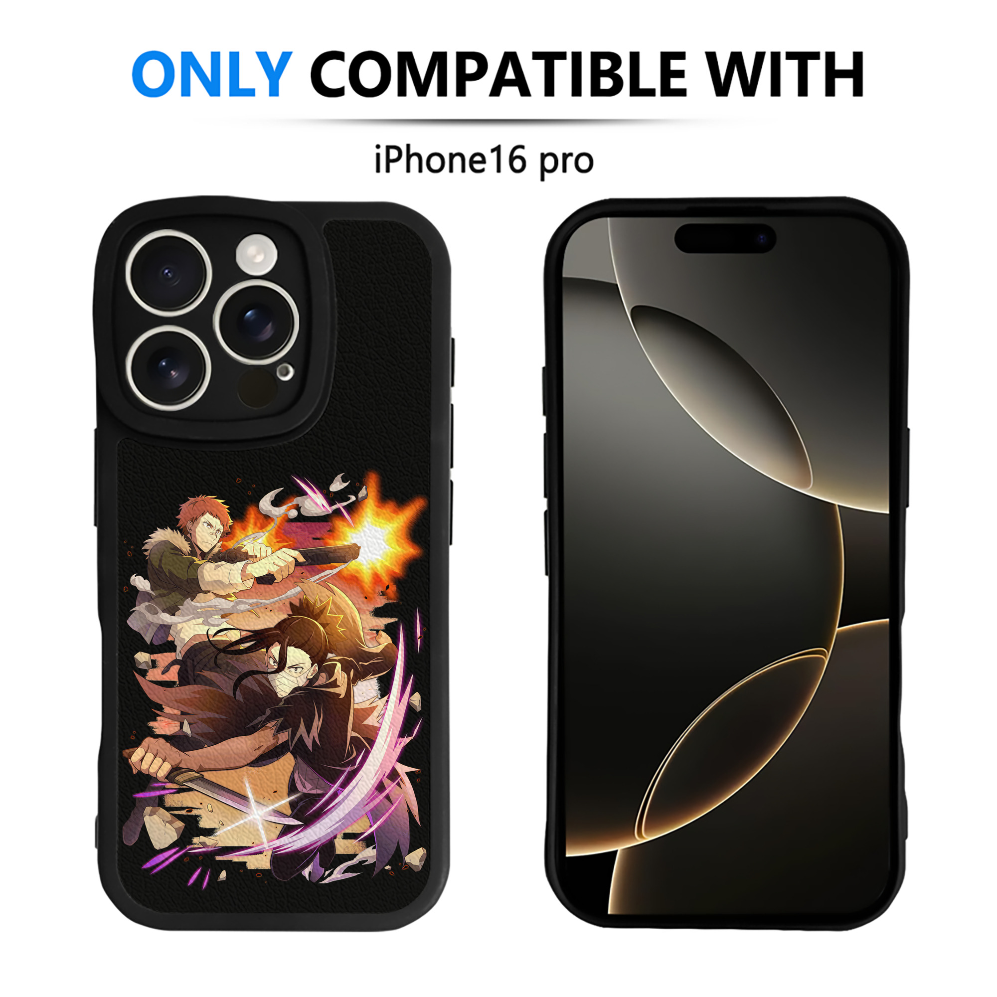 （画像用） 文豪ストレイドッグス Bungo Stray Dogs 【iPhone 16シリーズ対応】シリコンスマホケース（レザー調） 材質：シリコン